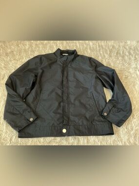 Perry Ellis Men's Black Lightweight Windbreaker Jacket